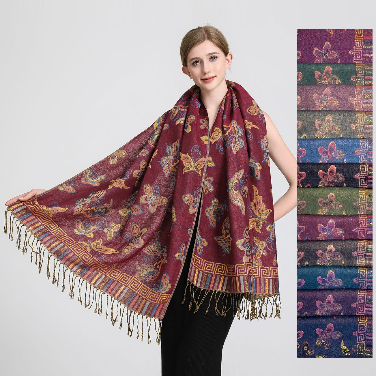 Pashmina - Butterflies - hotRAGS.com