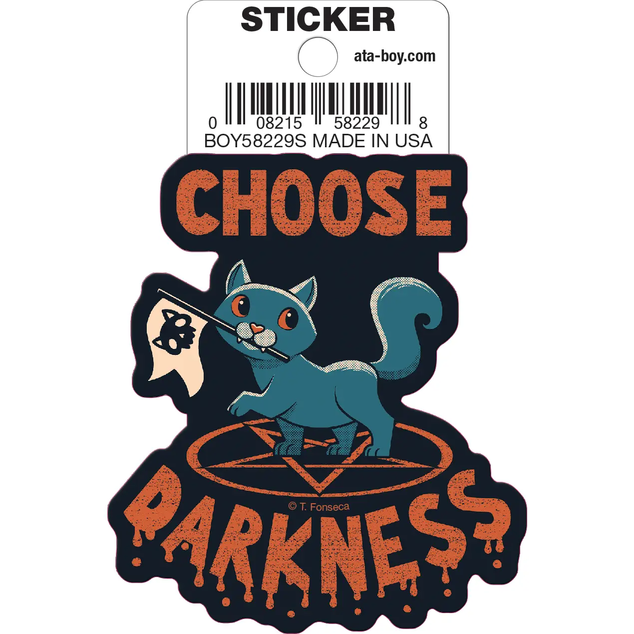 Sticker - Choose Darkness Cat - hotRAGS.com