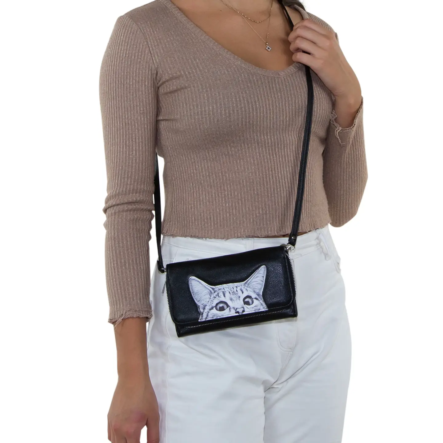 Wallet - Peeking Cat - hotRAGS.com