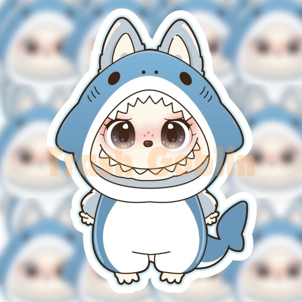 Sticker - Monster Shark - hotRAGS.com