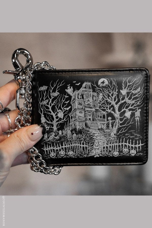 Wallet - Haunted Mansion W/chain - hotRAGS.com