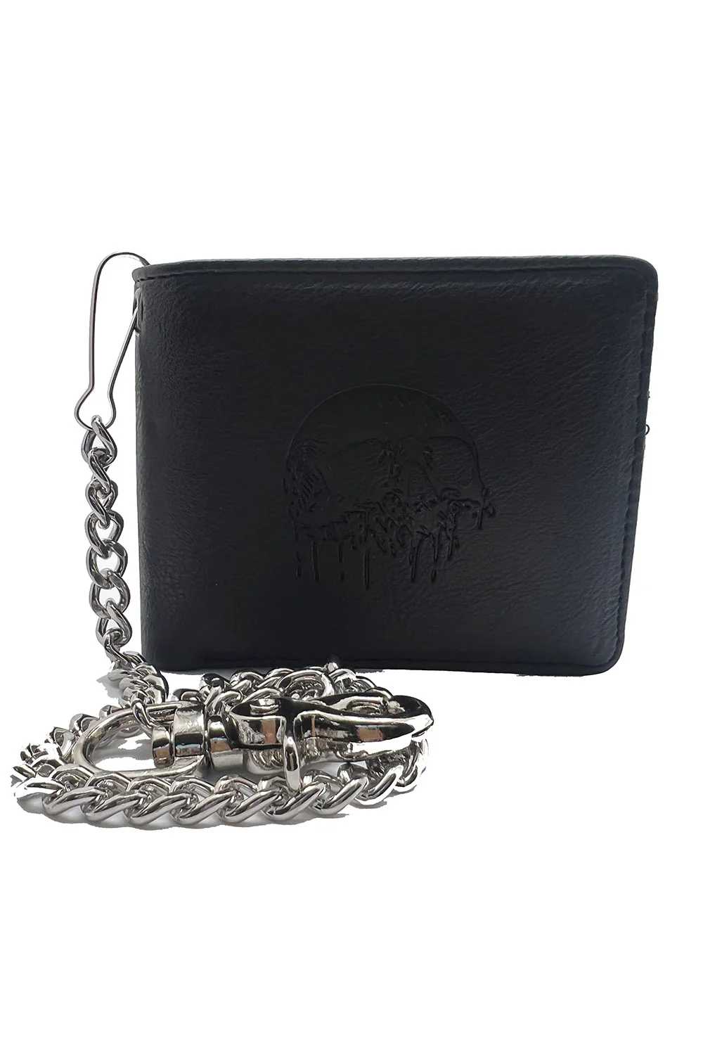 Wallet - Skull Embossed W/chain - hotRAGS.com