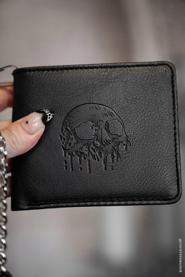 Wallet - Skull Embossed W/chain - hotRAGS.com