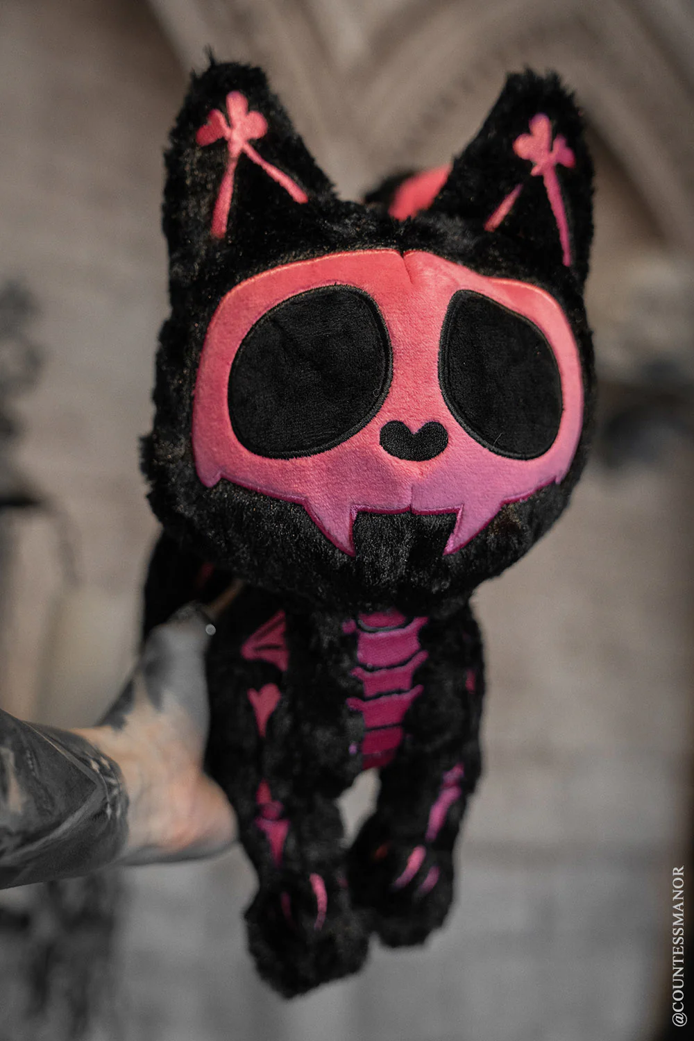 Plush - Skelekitty - Pink - hotRAGS.com