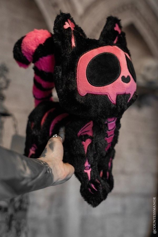 Plush - Skelekitty - Pink - hotRAGS.com
