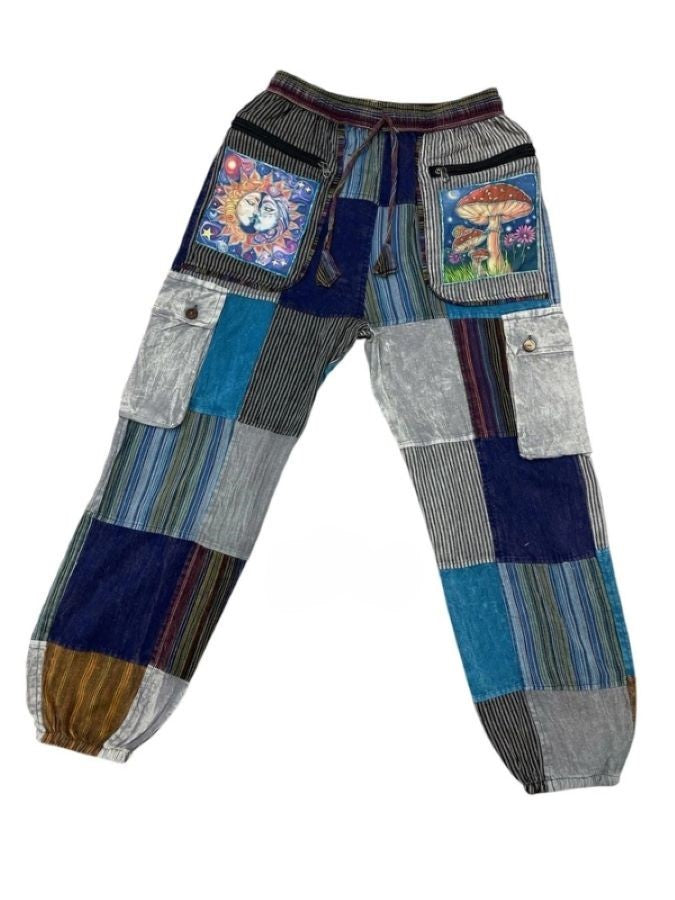 Pant - Cargo Sun Moon Mushroom - hotRAGS.com