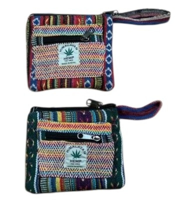 Coin Purse - Hemp Cotton Multi - hotRAGS.com