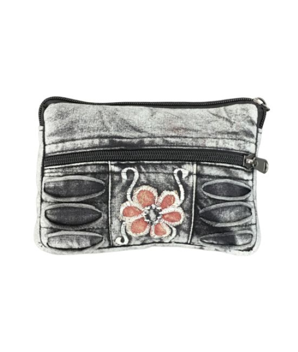 Coin Purse - Daisy Embroidered - Assorted - hotRAGS.com