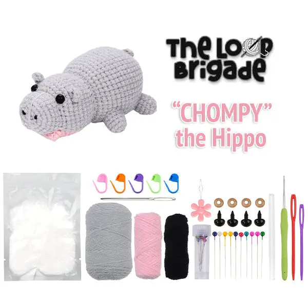 Toy - Crochet Mini Hippo - hotRAGS.com