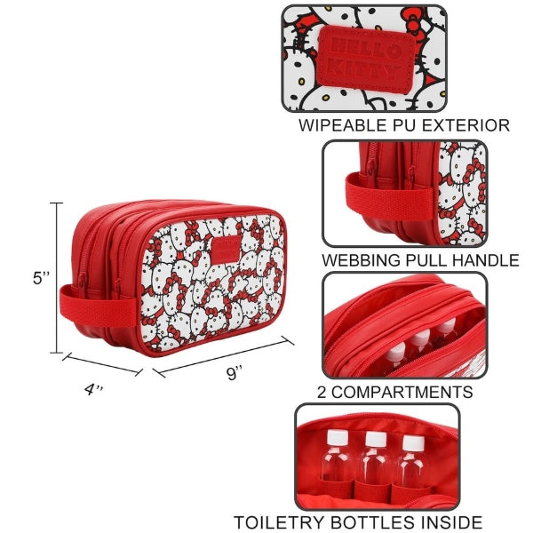 Bag - Cosmetic Hello Kitty - Red - hotRAGS.com