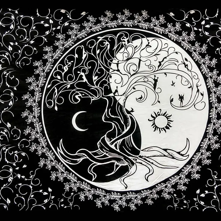 Tapestry - Yin Yang Tree Life - hotRAGS.com