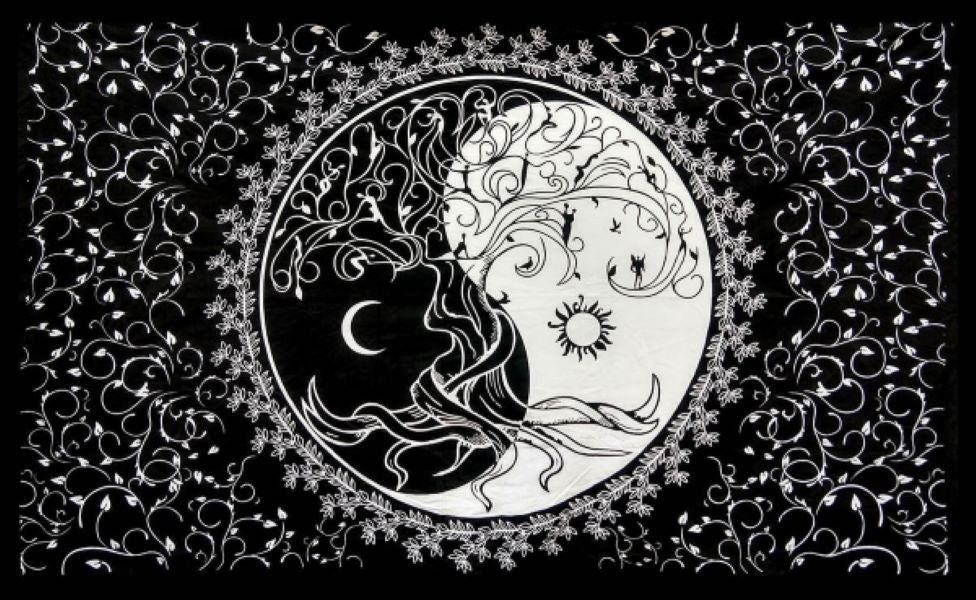 Tapestry - Yin Yang Tree Life - hotRAGS.com