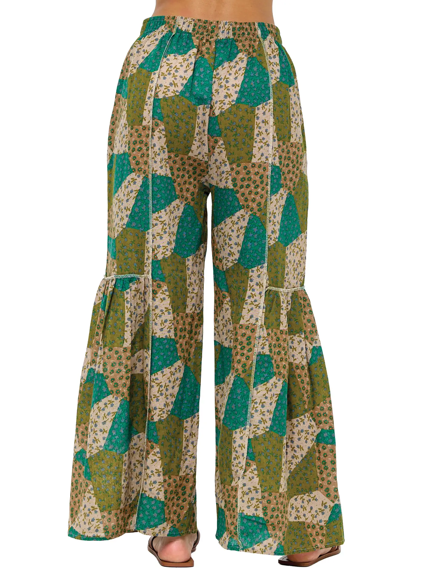 Pant - Boho Ruffled Floral - hotRAGS.com