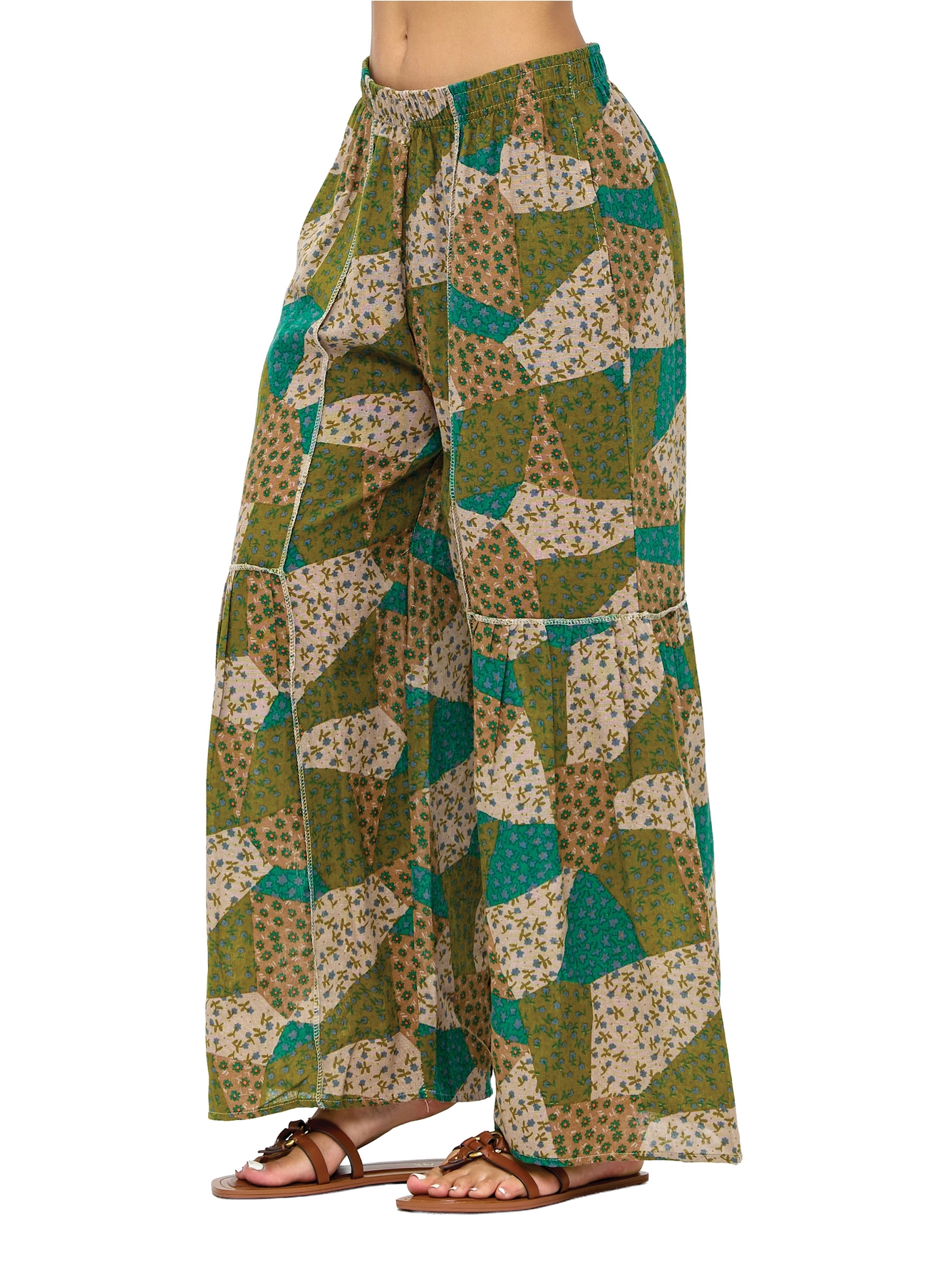 Pant - Boho Ruffled Floral - hotRAGS.com