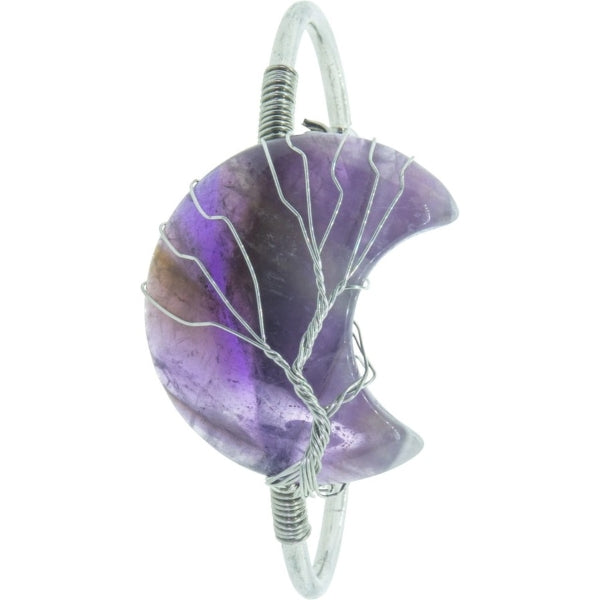 Bracelet - Wire Wrap Amethyst Moon - hotRAGS.com