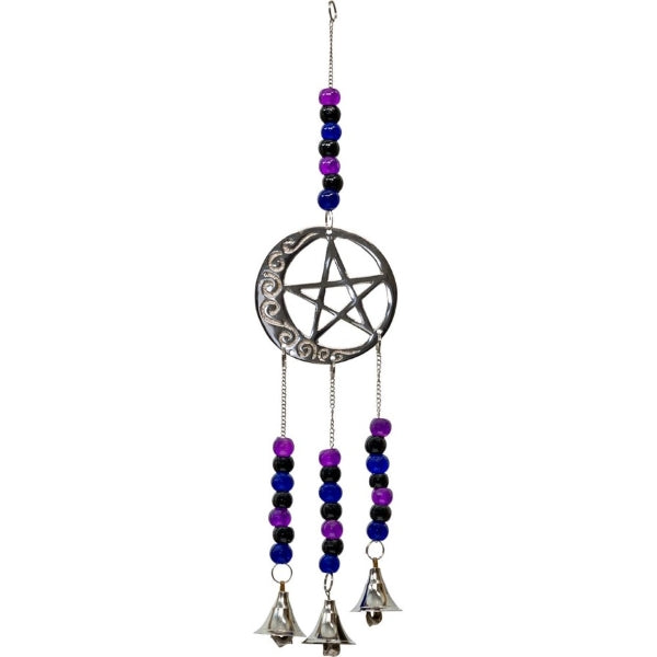 Hanging Chime - Pentacle And Moon - hotRAGS.com