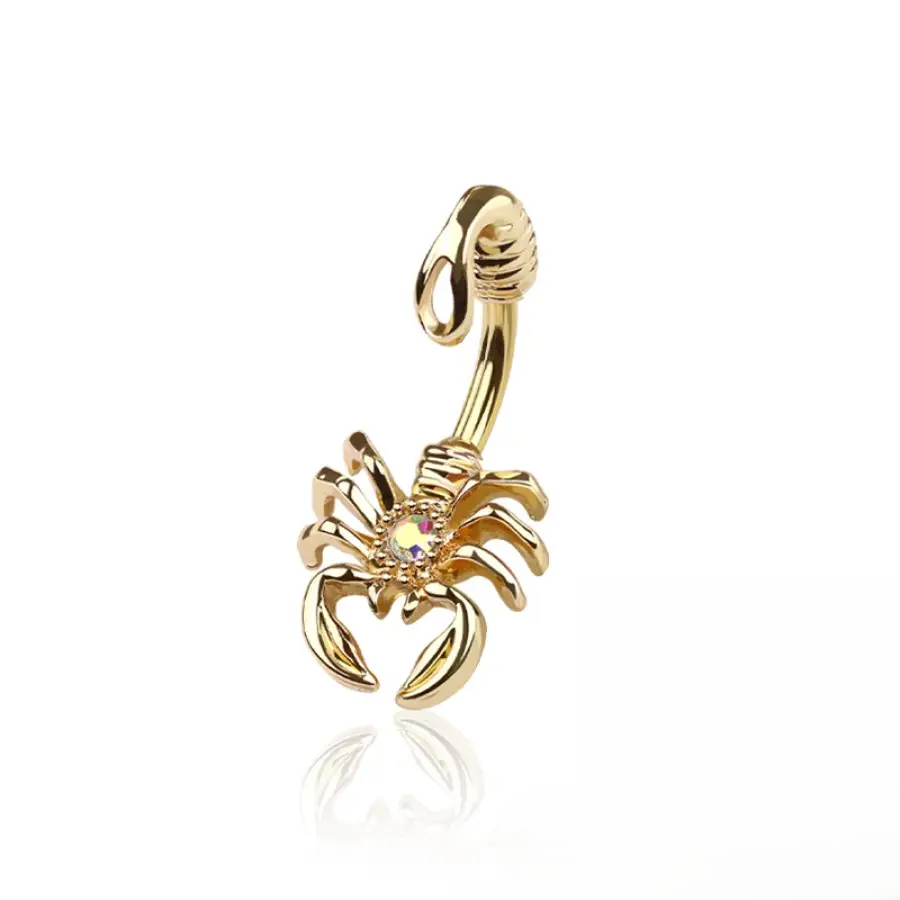 Belly Ring - Scorpion - Gold - hotRAGS.com