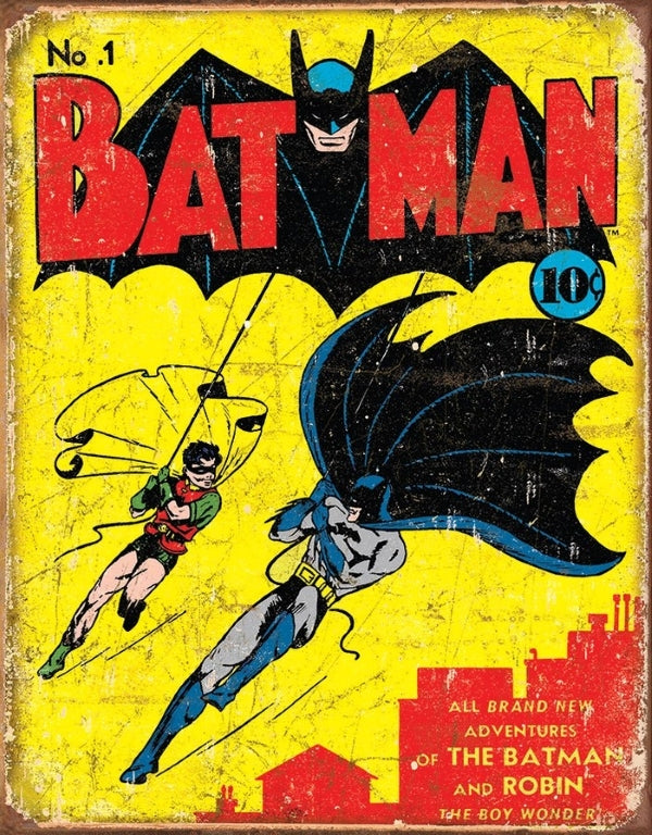 Sign -Tin Sign Batman 12.5x16 - hotRAGS.com