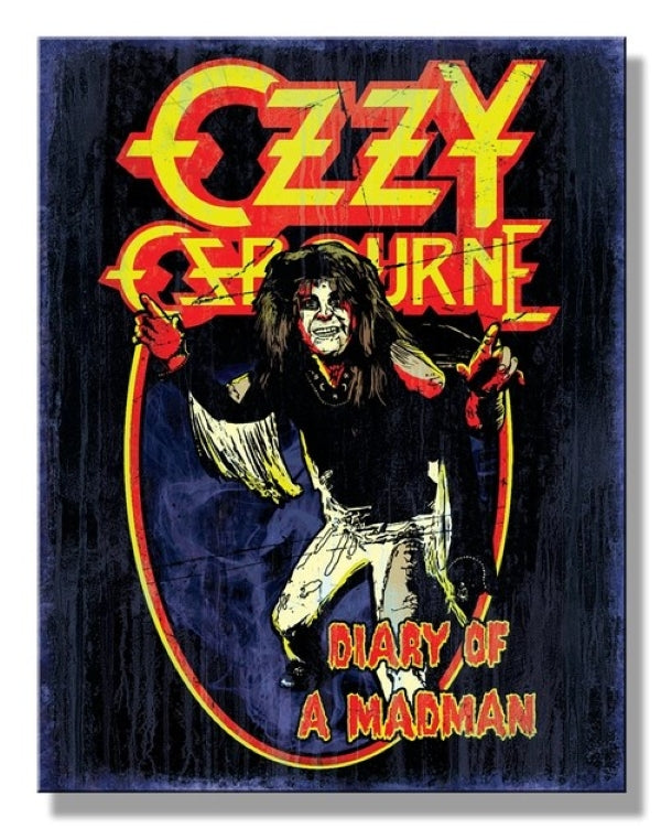 Sign - Tin Sign Ozzy - Diary Of A Madman - hotRAGS.com