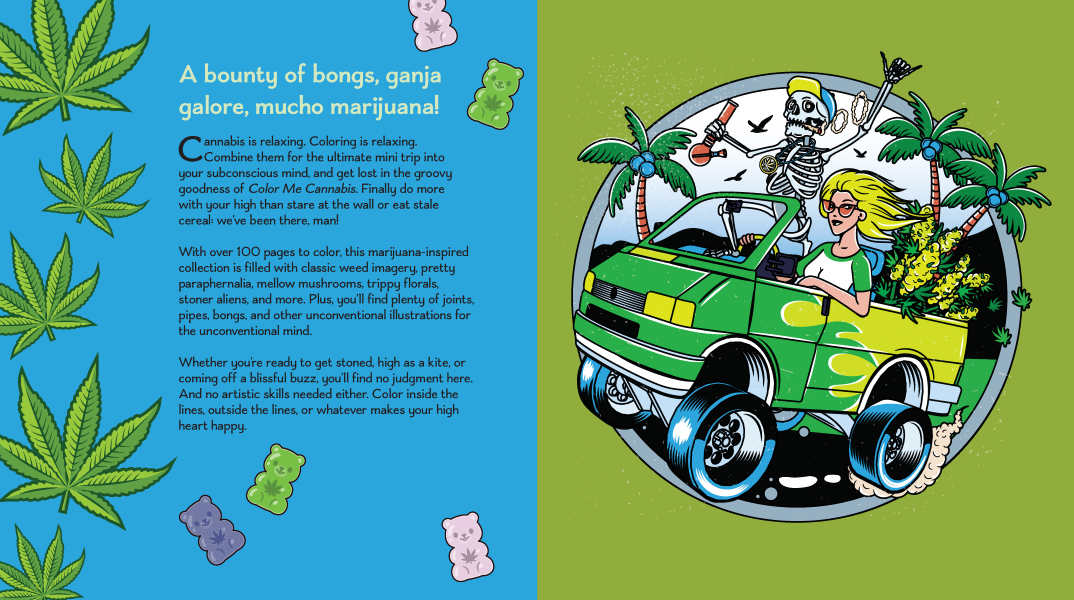Coloring Book - Color Me Cannabis - hotRAGS.com