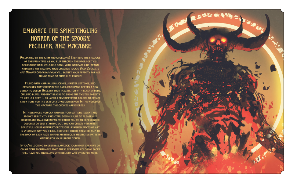 Coloring Book - Dark Delights And Demons - hotRAGS.com