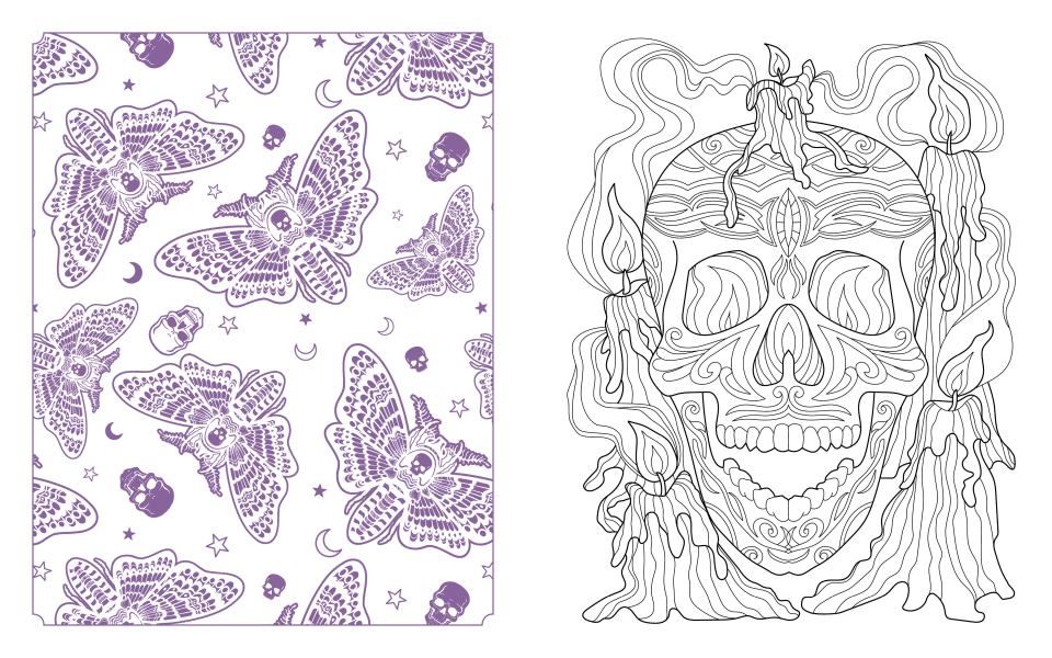 Coloring Book - Dark Delights And Demons - hotRAGS.com