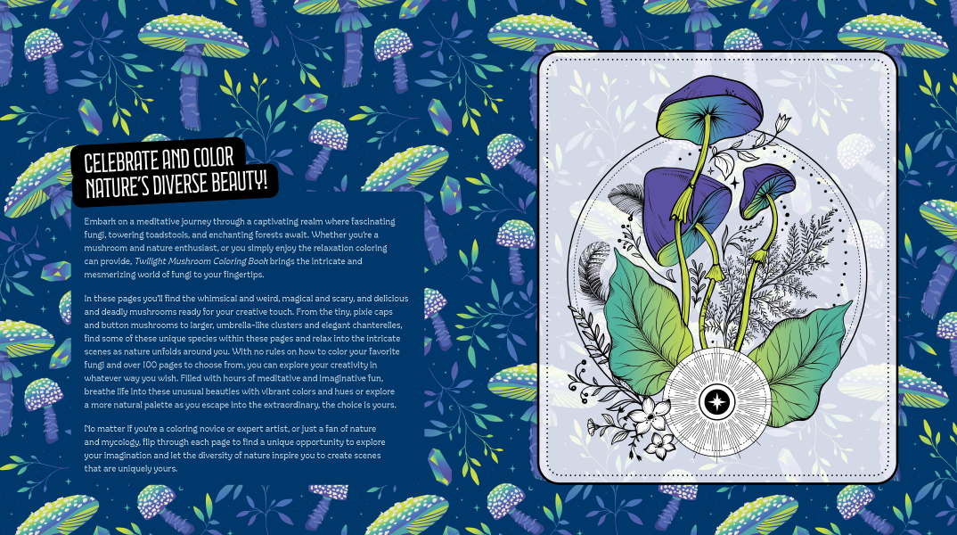 Coloring Book - Twilight Mushroom - hotRAGS.com