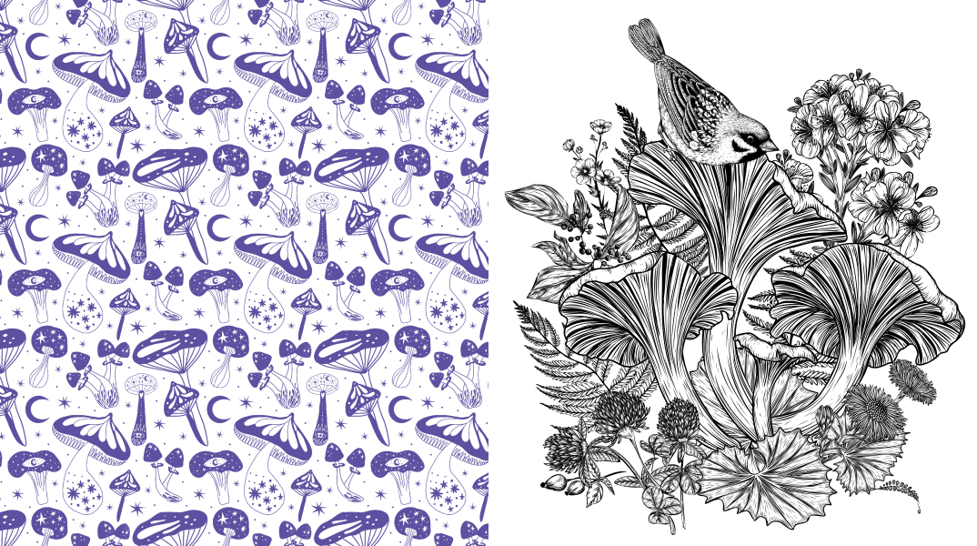 Coloring Book - Twilight Mushroom - hotRAGS.com