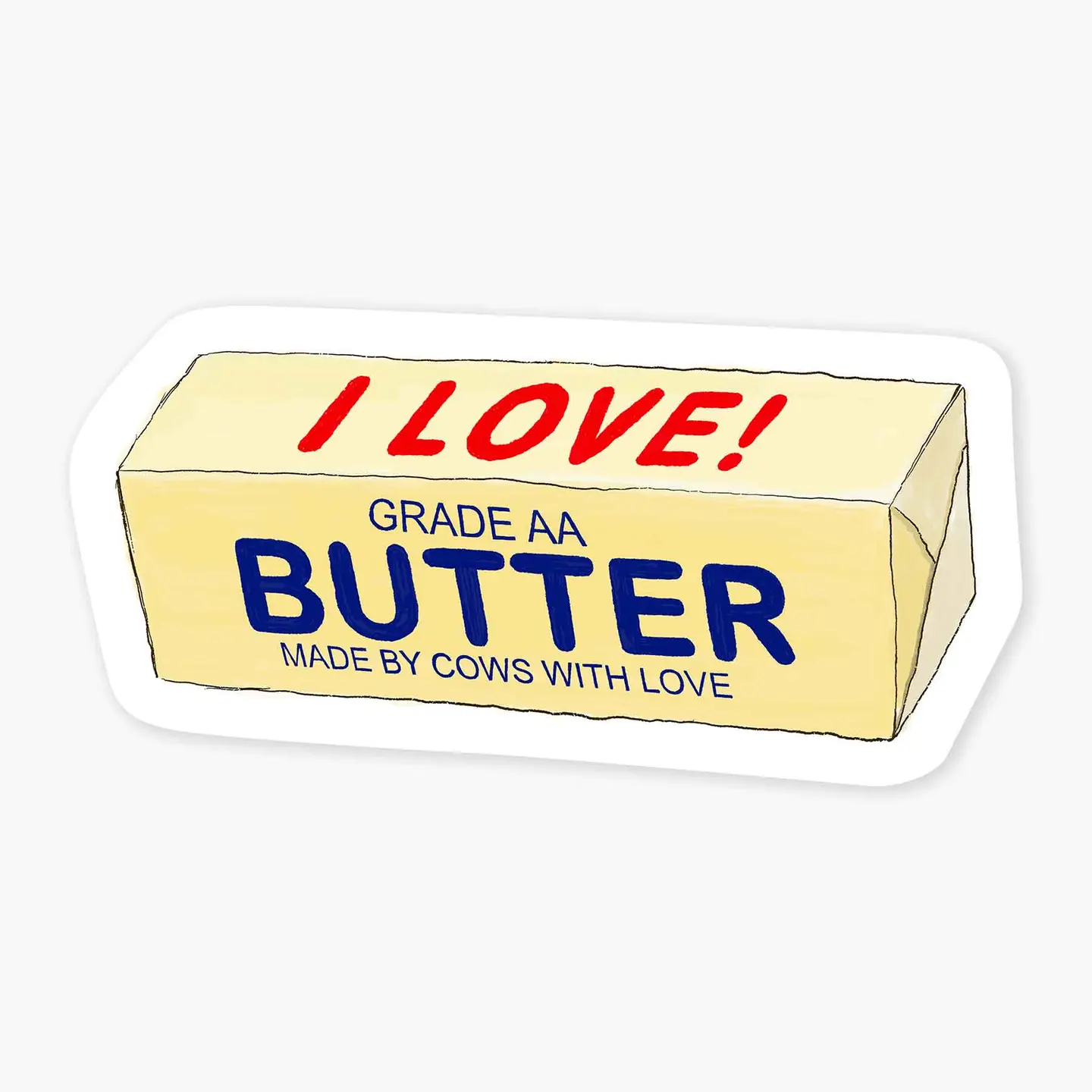 Sticker - Butter - hotRAGS.com
