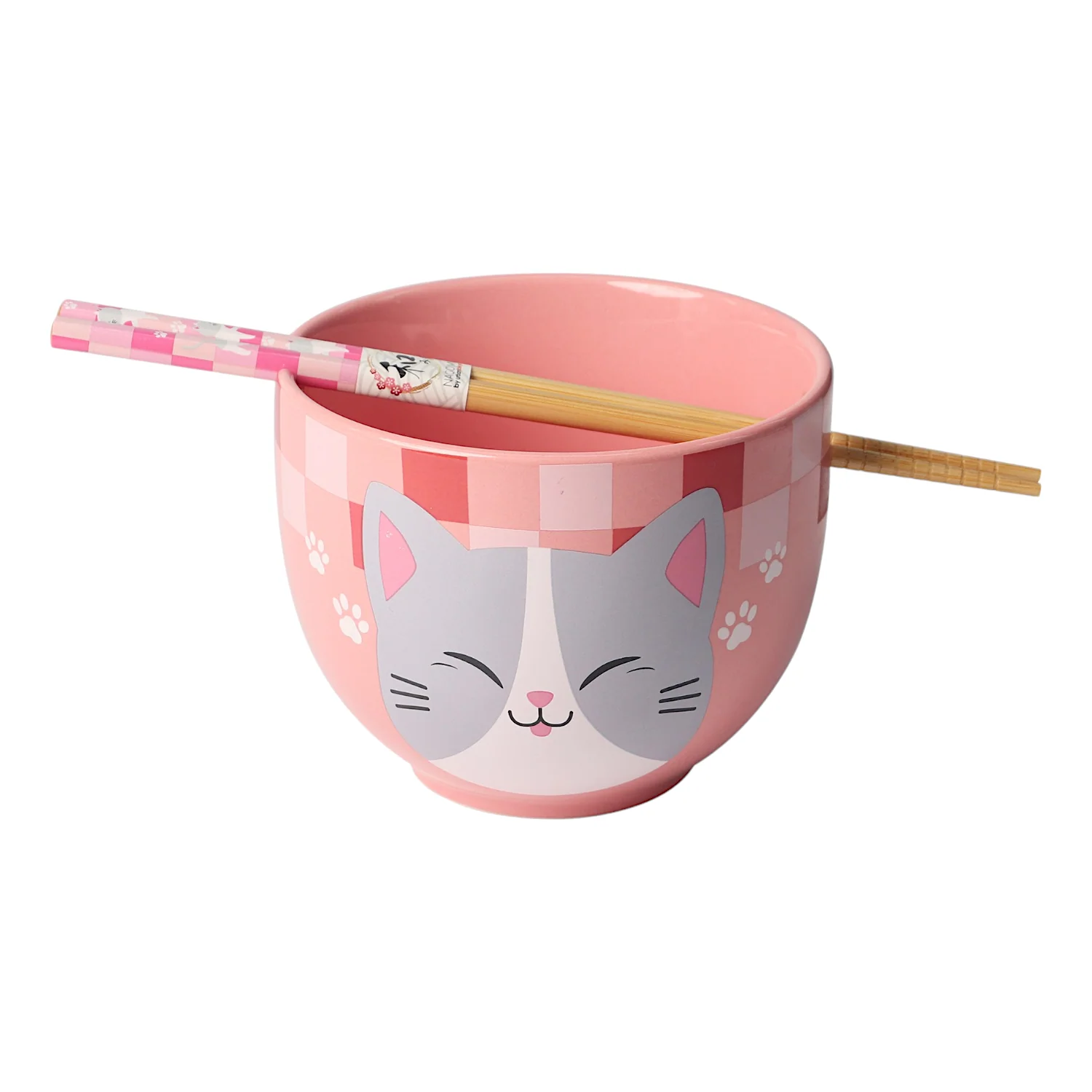 Ramen Bowl - Neko Friends - Pink - hotRAGS.com