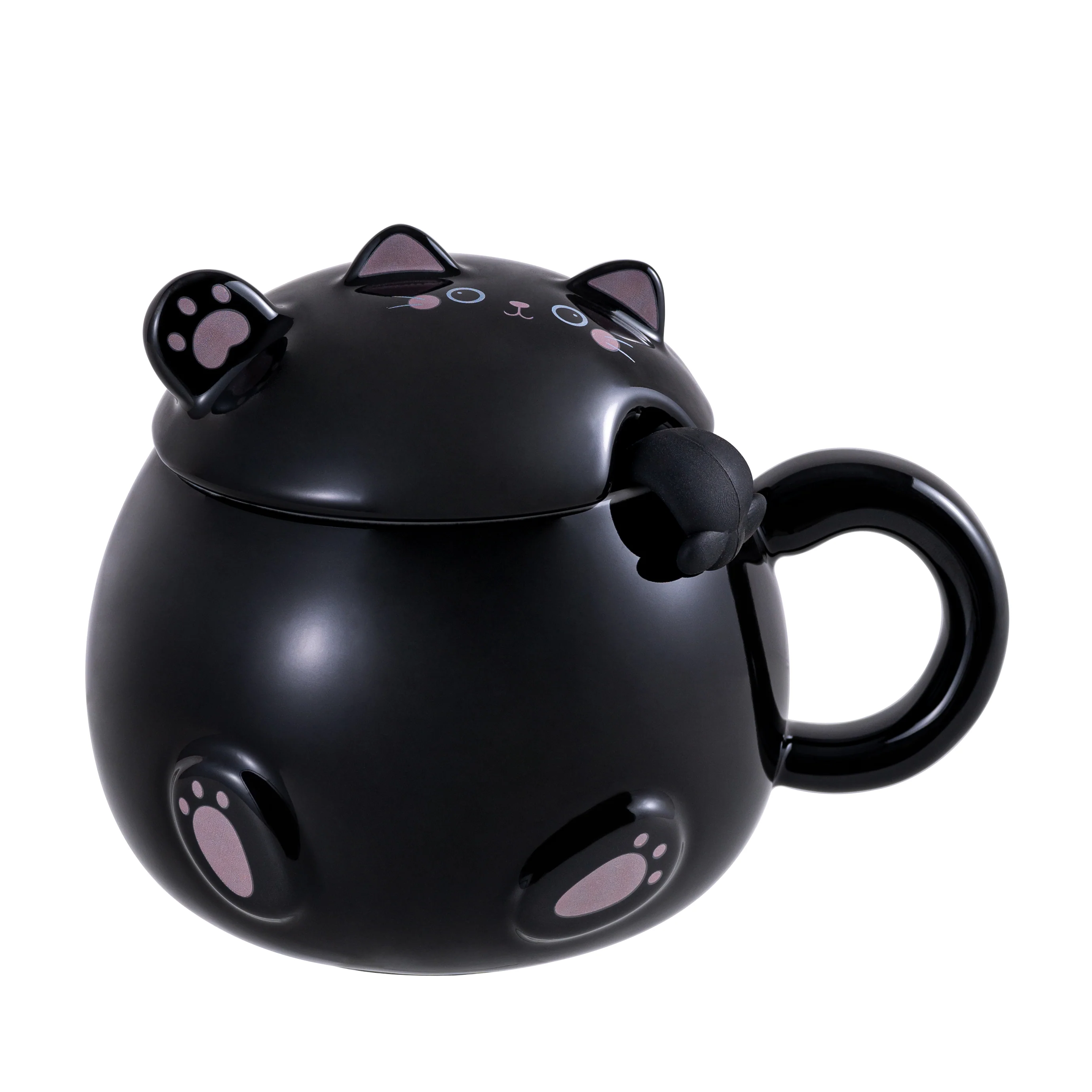 Mug - Whimsy Cat - Black - hotRAGS.com