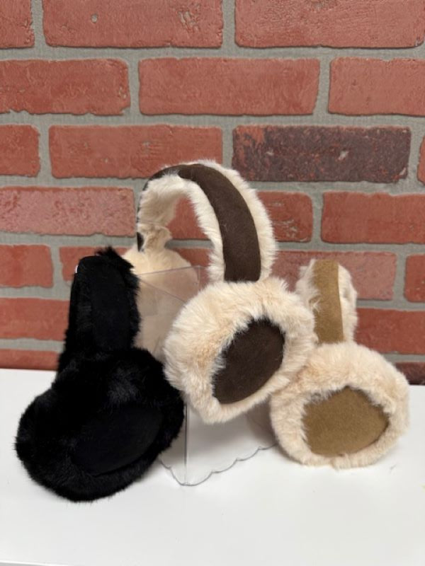 Earmuffs - Faux Fur And Suede