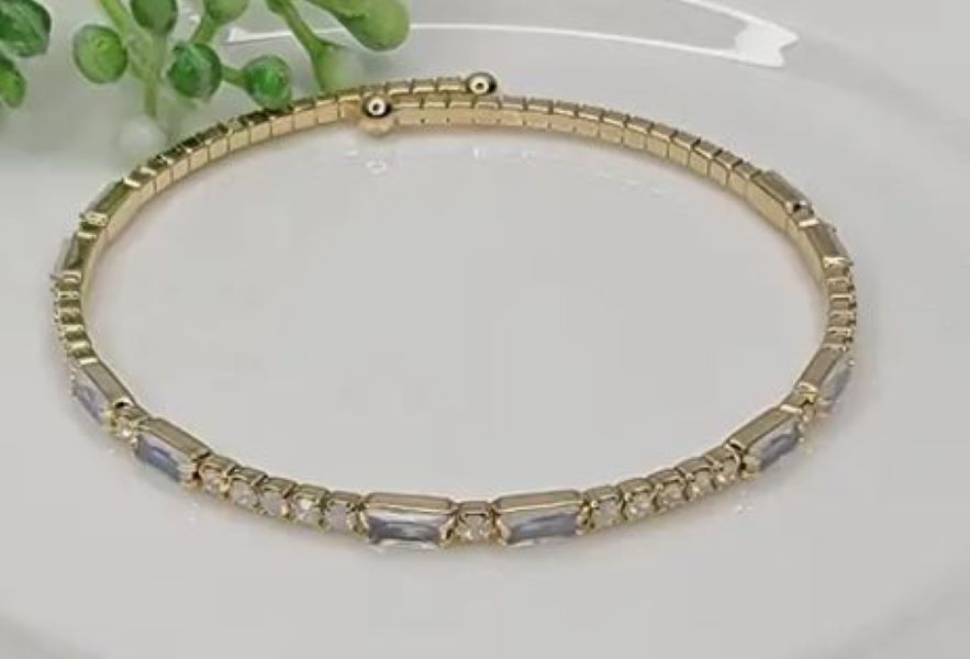 Bracelet - Opal Stacked Gold - White - hotRAGS.com