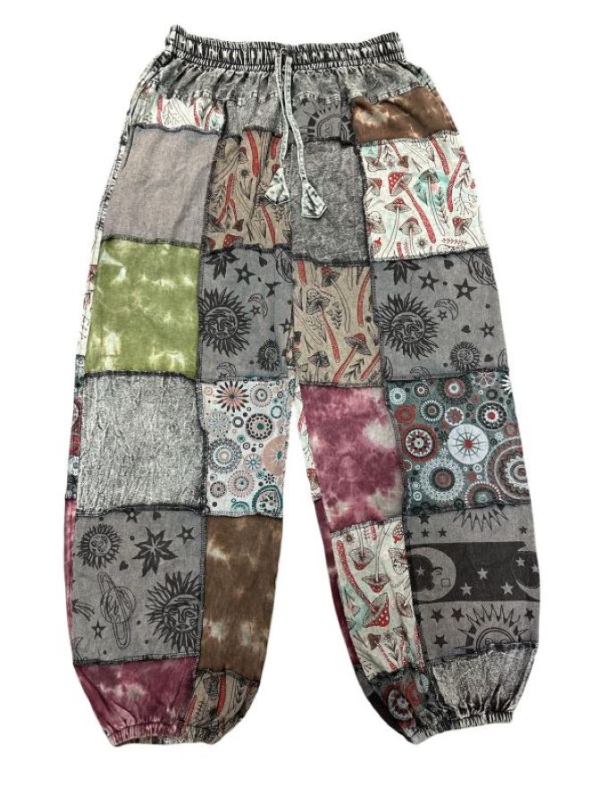 Pant - Patchwork Sun Moon TIE DYE - hotRAGS.com