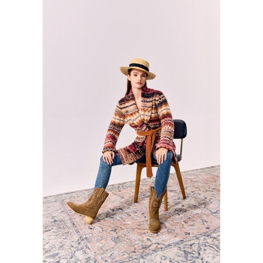 Sweater - Cardigan Nepal - Multi Gems - hotRAGS.com