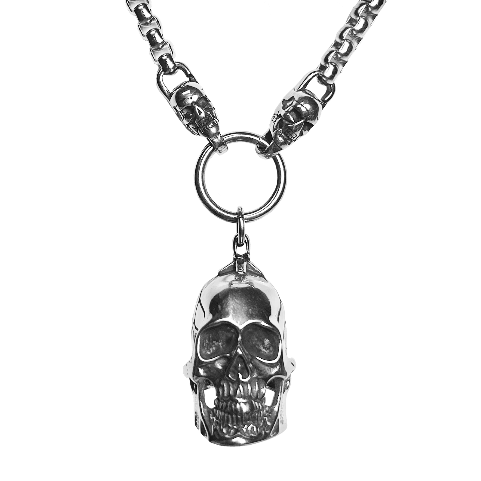 Necklace - Skull Stainless Steel - hotRAGS.com