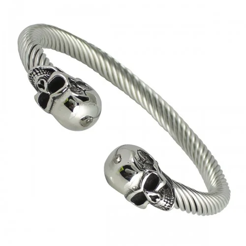 Bracelet - Skull 2 Stainless Steel - hotRAGS.com