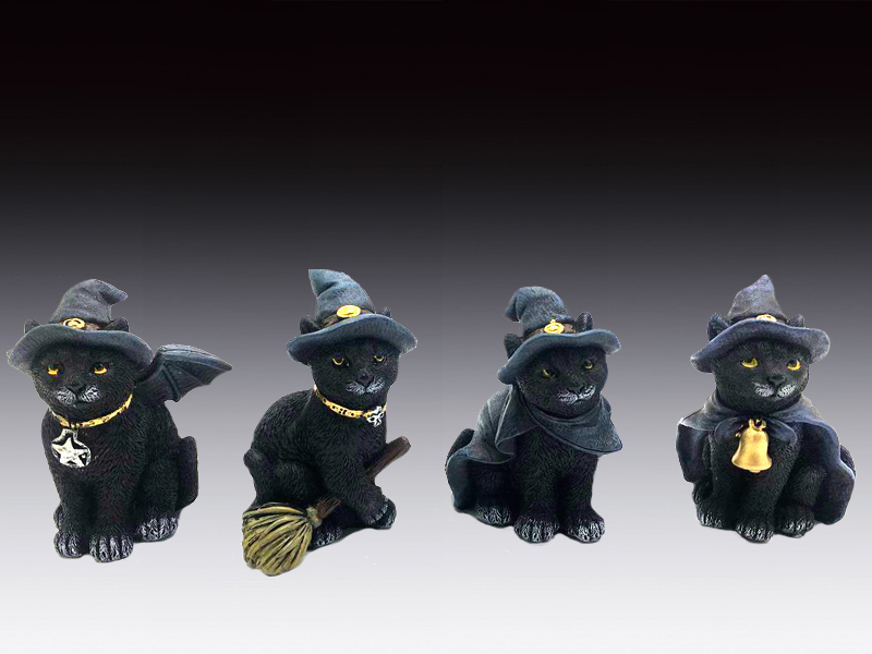 Statue - Cat Witchy Assorted - hotRAGS.com