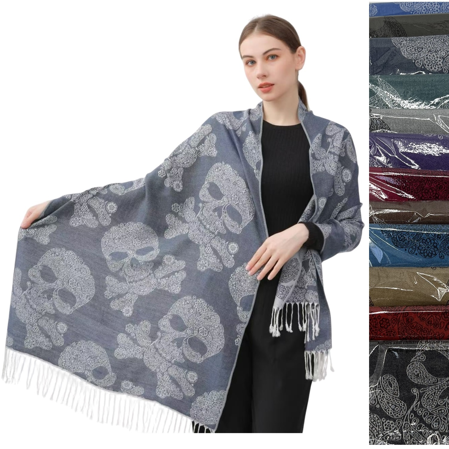 Pashmina - Vintage Skeleton - hotRAGS.com