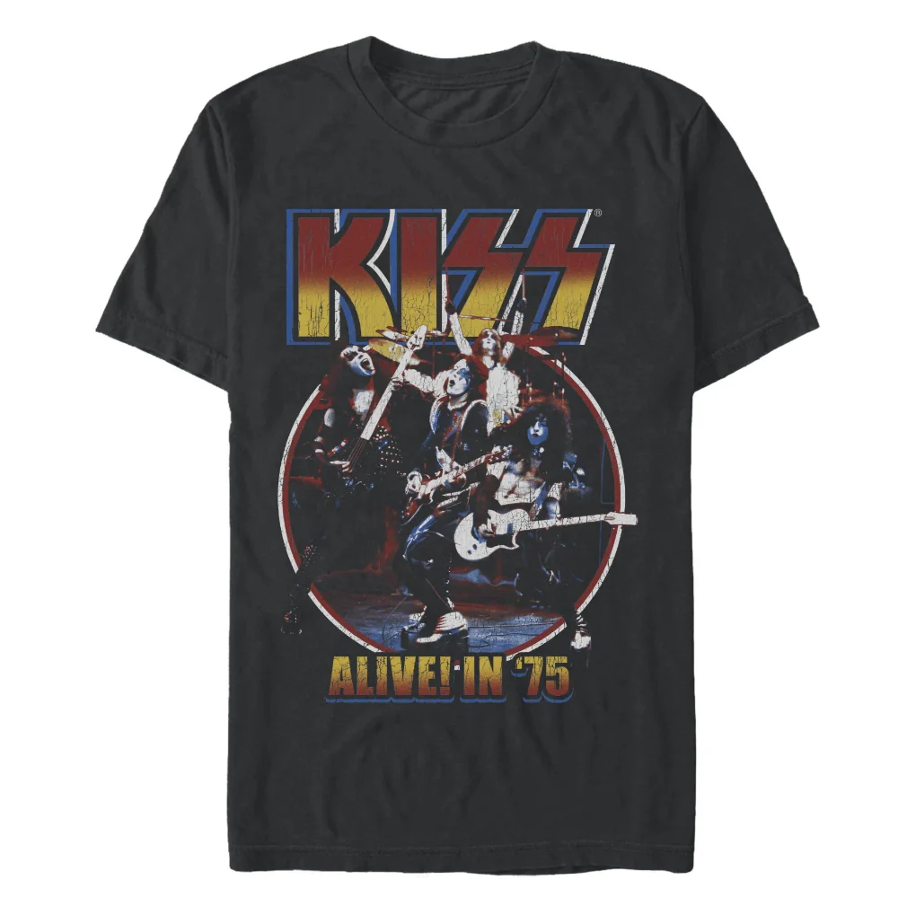 T Shirt -Kiss Alive In 75 - hotRAGS.com