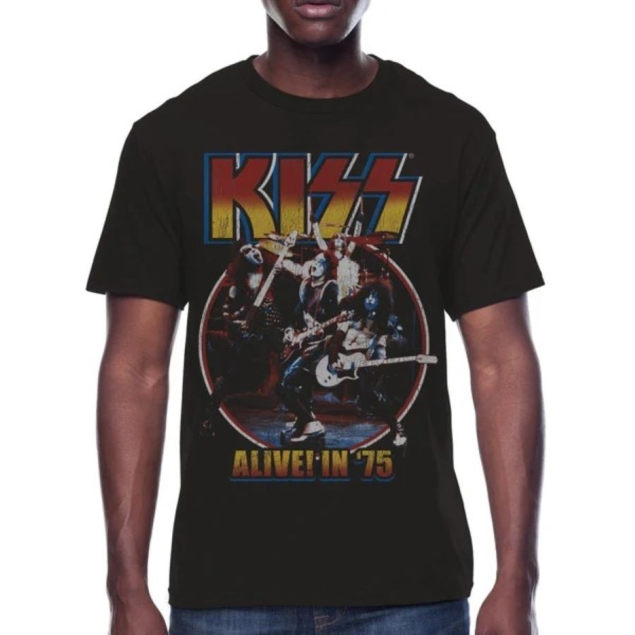 T Shirt -Kiss Alive In 75 - hotRAGS.com
