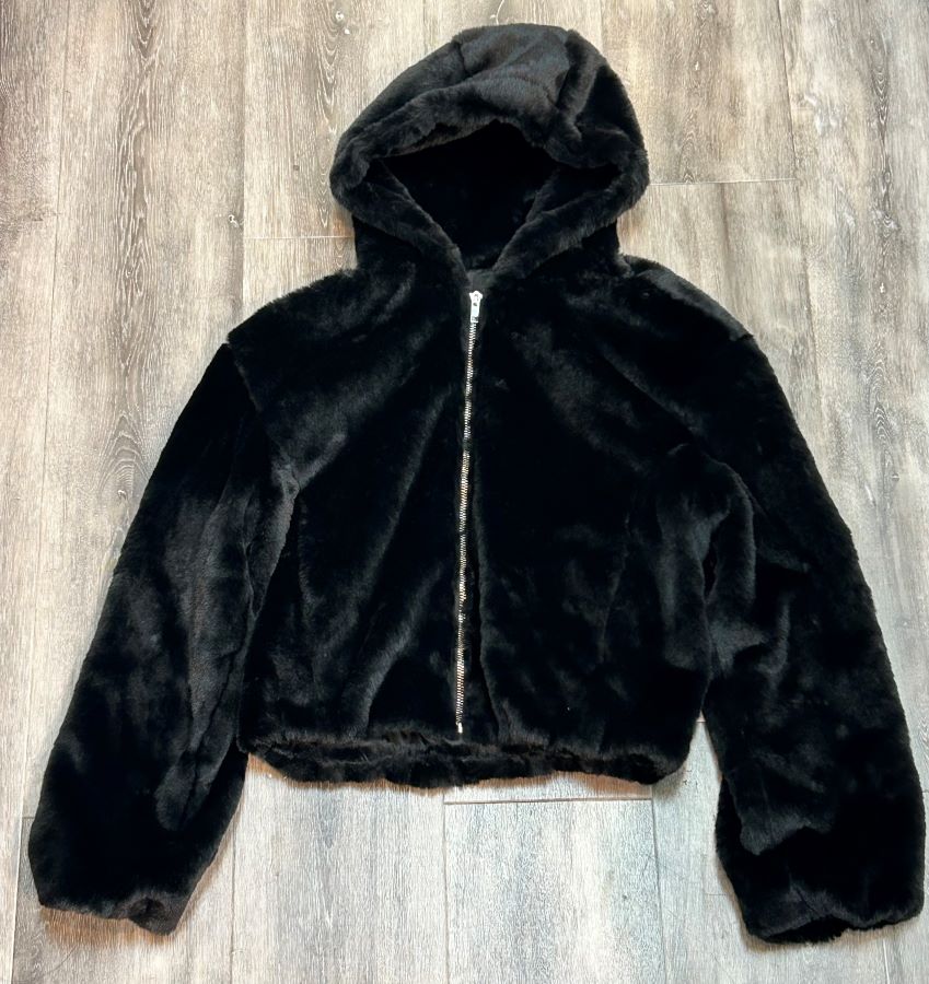 Jacket - Plush Zip Up - Black - hotRAGS.com