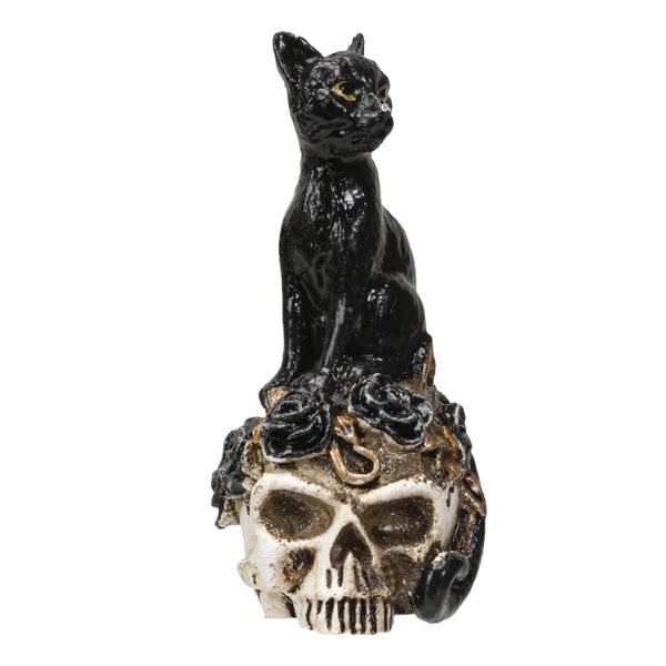 Statue - Cat Skull Miniature - hotRAGS.com