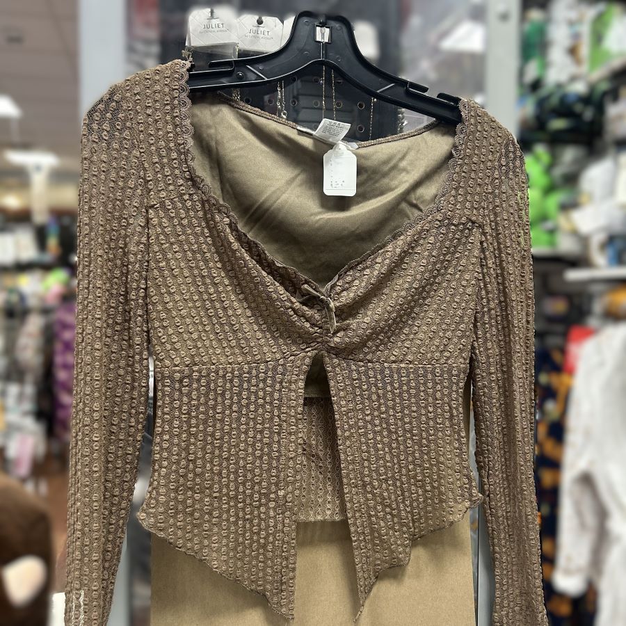 Jr Long Sleeve - Lace - Brown - hotRAGS.com