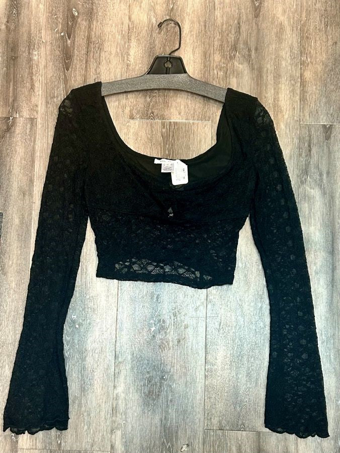 Jr Long Sleeve Top - Lace Crop Bow - hotRAGS.com