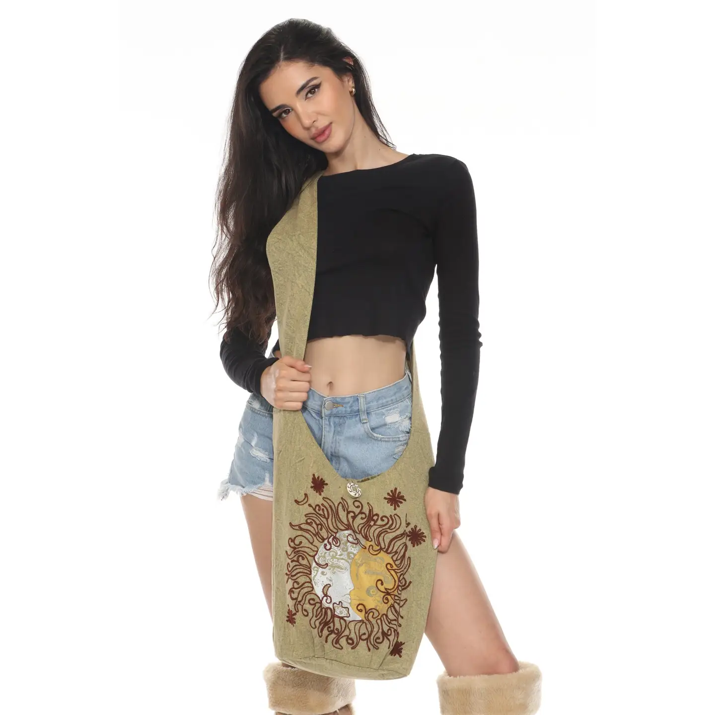 Bag - Sun Moon Hobo - Olive - hotRAGS.com