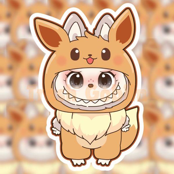 Sticker - Monster Eevee - hotRAGS.com