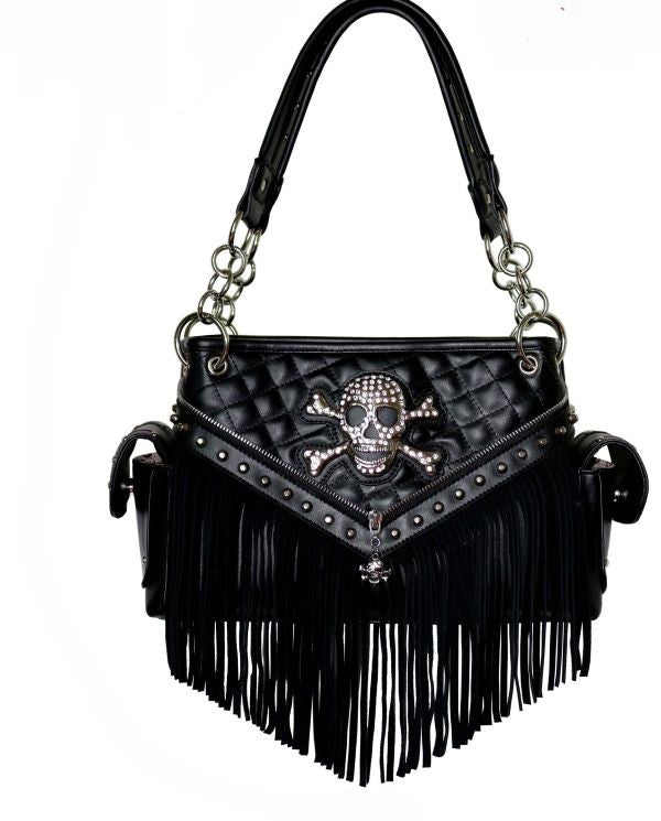 Bag - Skull Fringe Carry Conceal - hotRAGS.com