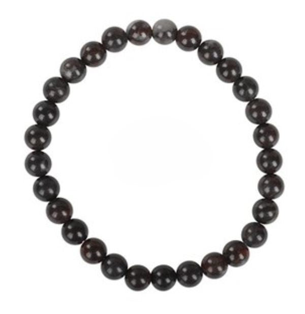 Bracelet - Gem Black Obsidian 6mm - hotRAGS.com