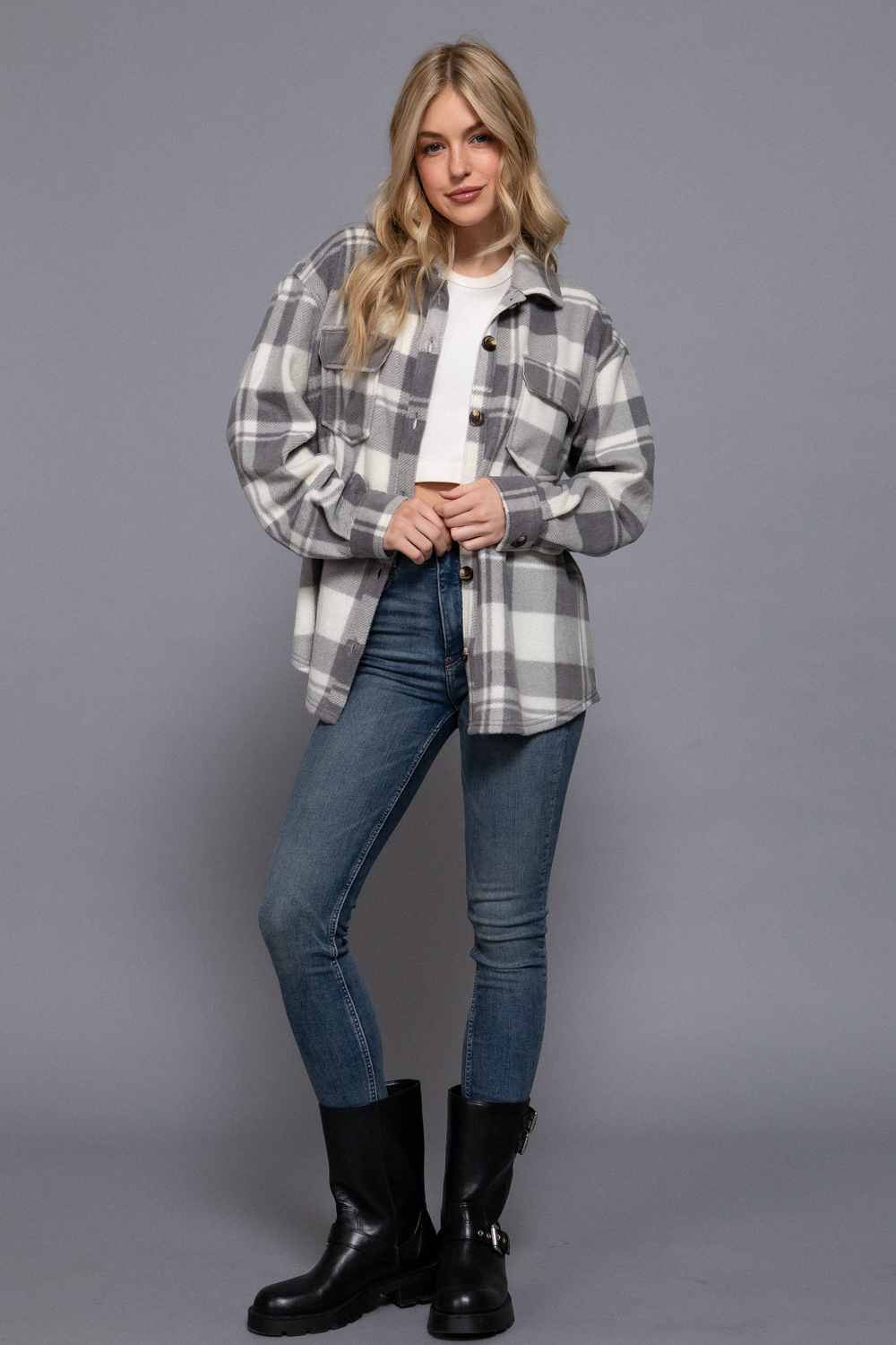 Flannel - Fleece - Gray - hotRAGS.com